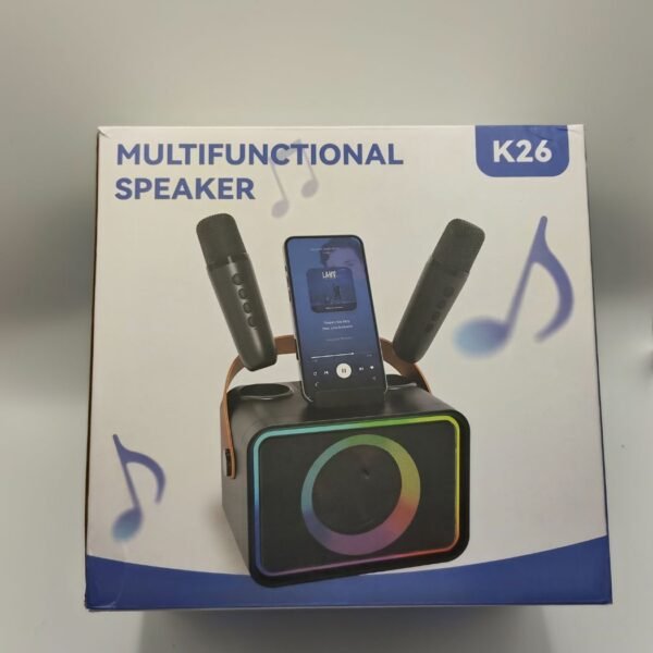 Zestaw karaoke K26 z dwoma mikrofonami